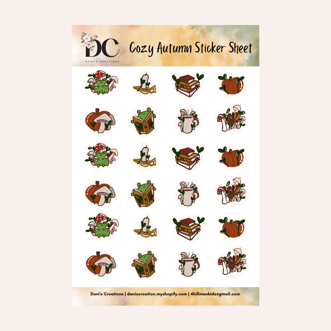 Cozy Autumn Sticker Sheet