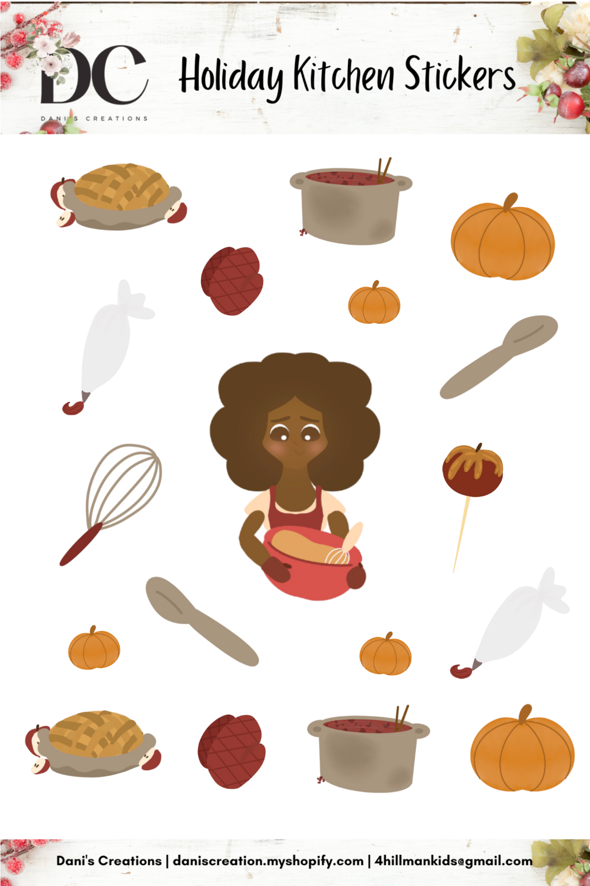 Holiday Kitchen Stickers